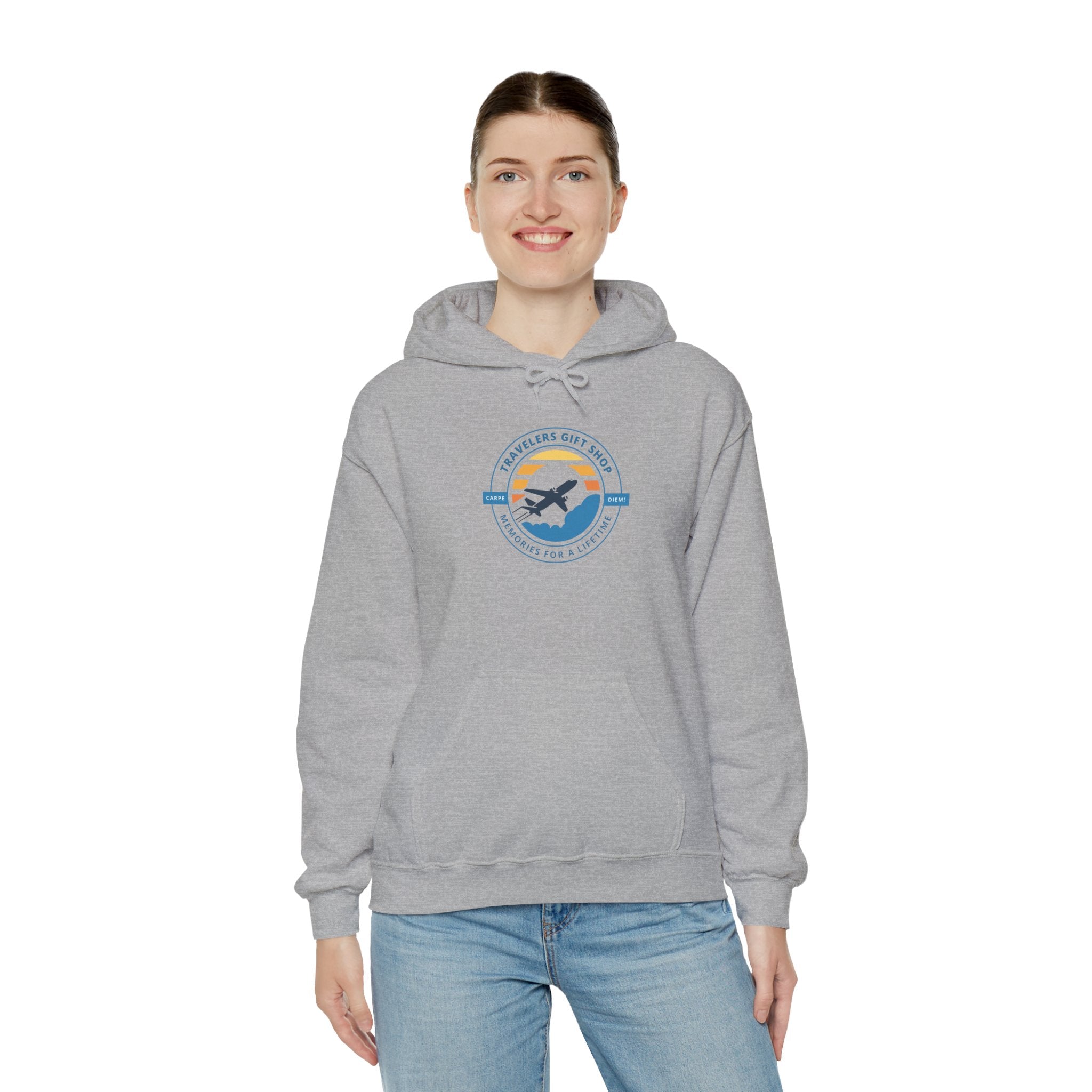 Classic Hoodie Sweatshirt Travelers Gift Shop Logo