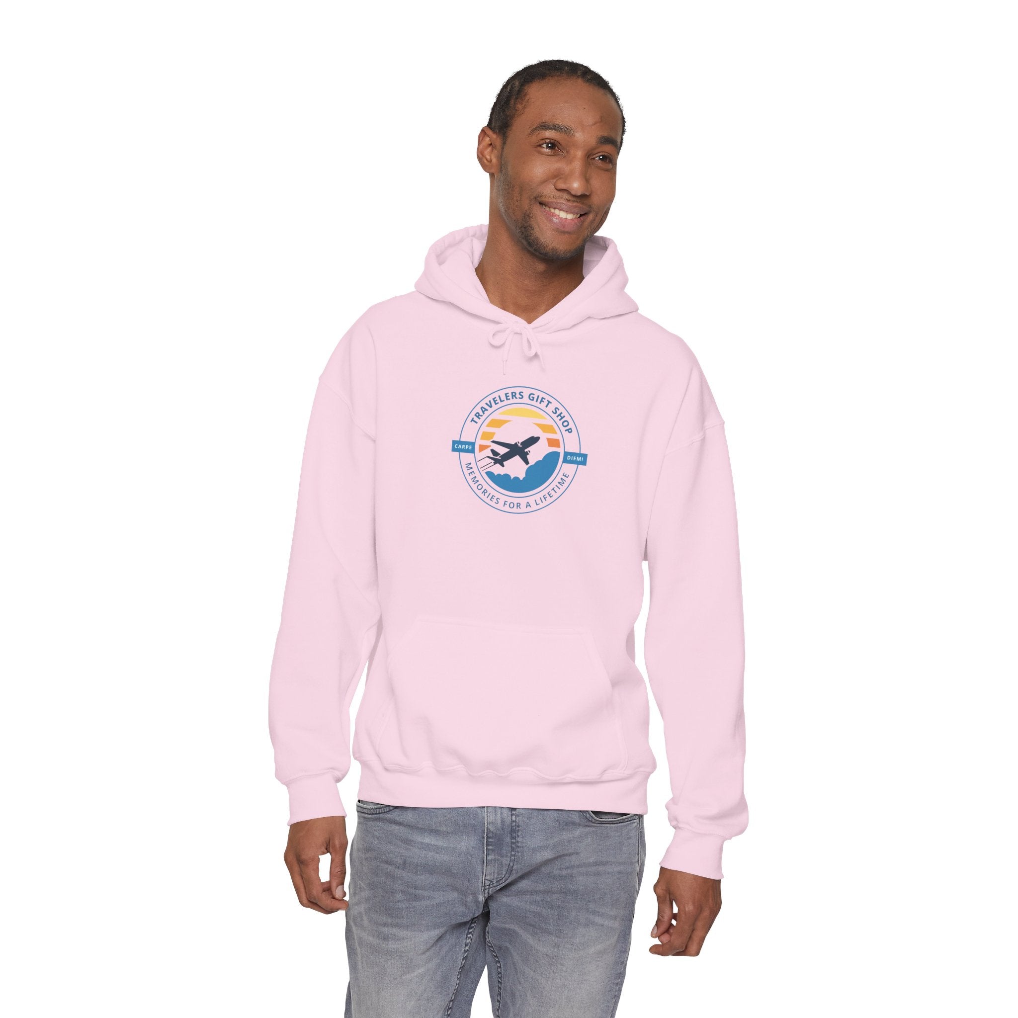Classic Hoodie Sweatshirt Travelers Gift Shop Logo